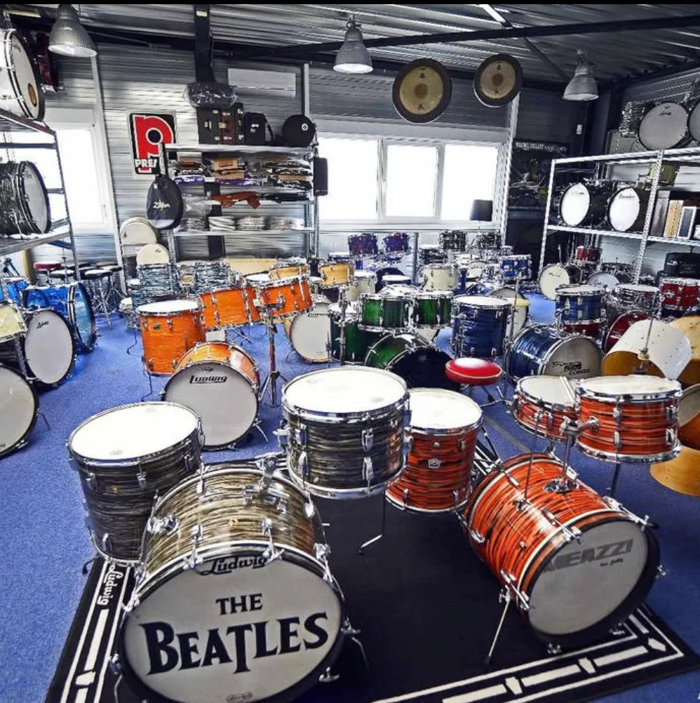 Purple Chord vintage drum showroom